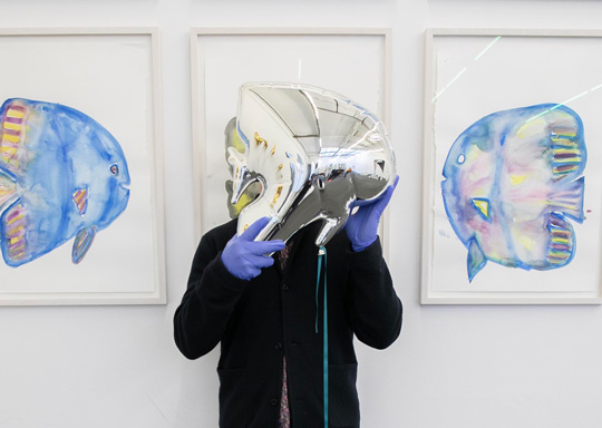 Ocean Watercolours and Fish Mirror Balloons